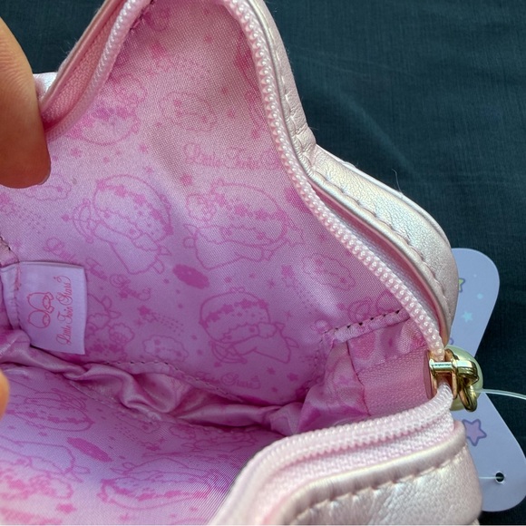 Sanrio The Little Twin Stars Lala pink mini pouch - Picture 5 of 6